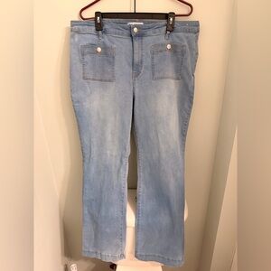 Marc New York Light Blue Bootcut Jeans with Front Patch Pockets